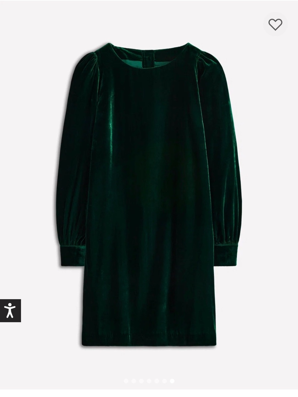 Boden Estella Velvet Shift Dress